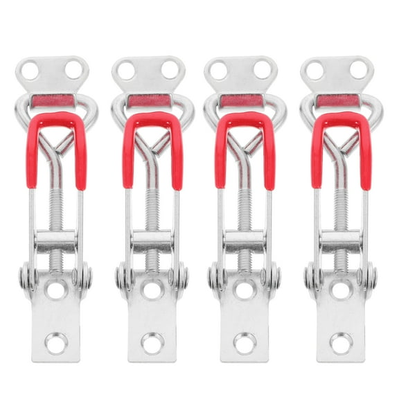 4 Pcs Freezer Door Latches Pull Latch Stainless Steel Lock Lock Galvanized Iron
