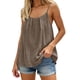 thumbnail image 2 of Tops de Túnica para las Mujeres Encaje Suelto Vestido Cami sin Espalda, Tops de Verano de las Mujeres Encaje Suelto sin Mangas Boho Beach, 2 of 5