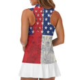 thumbnail image 5 of HUIACONG Vintage American Flag Casual Women's Sleeveless Golf Shirts, Relaxed Lightweight Sleeveless Golf Tennis Shirts for Athletic Sports Outdoor, 5 of 7