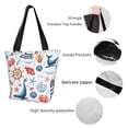 thumbnail image 5 of Kdxio Watercolor Nautical Women Reusable Grocery Bags Foldable Ripstop,Reusable Shopping Bags for Shopping,Gym,Gift, 5 of 7
