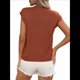 thumbnail image 3 of Top de Tirantes de Punto Holgado con Cuello Alto y Mangas para Mujer, Color Caramelo, Talla XL, 3 of 9