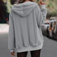 thumbnail image 5 of Women's Winter Fleece Jacket Zip Up Hooded Sherpa Fuzzy Coat Solid with Pockets Warm Fluffy Outerwear, 5 of 6
