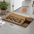 thumbnail image 2 of Abbott Collection 35-FWD-AN-2372 Graphic Hope You Like Dogs Doormat, 18x30 inches L, Natural/Black, 2 of 6