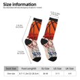 thumbnail image 2 of Hirioo Basketball Shot Pattern Adult Middle Tube Socks Breathable Sock Non-Pilling,Contrasting Color Design, 2 of 6