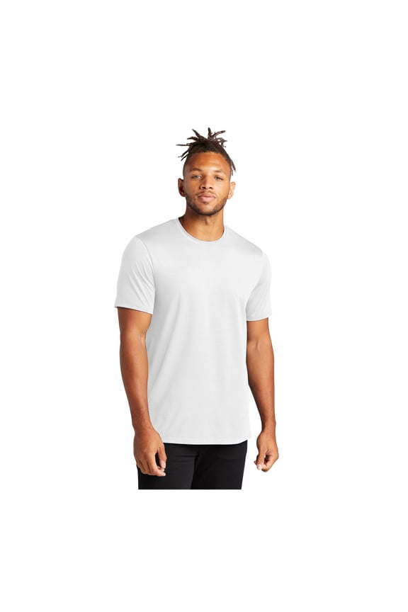 Unisex Stretch Jersey Crew | Soft & Lightweight T-Shirt for Men & Women, Casual Work Tee for Everyday Wear - White 3XL