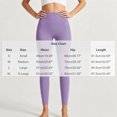 thumbnail image 3 of Ovbmpzd Ladies Yoga Pants for Women Slim-Leg Petite Purple Leggings Casual High Waist Long Leggings,M, 3 of 6