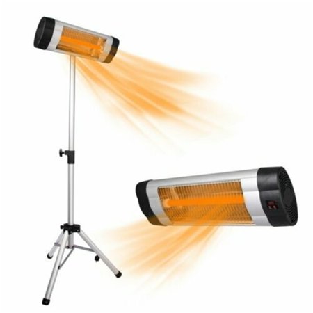 1500W Wall-Mountable Infrared Patio Heater with Remote, Indoor/Outdoor