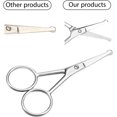 thumbnail image 6 of 3 Pairs Nose Hair Scissors Rounded Tip Scissors Facial Hair Scissors Stainless Steel Blunt Tip Scissor for Eyebrows, Nose, Moustache, Beard, Grooming, 6 of 6