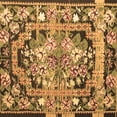 thumbnail image 1 of Ahgly Company Indoor Square Medallion Brown French Area Rugs, 5' Square, 1 of 4