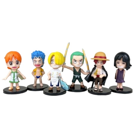 Njube Anime Action JShanks Figure Sanji Figure Luffy Figure Nami Figure And So On Figure 8CM Action Anime Action Figure Model Best Gift Toys Multicolor(12PCS)