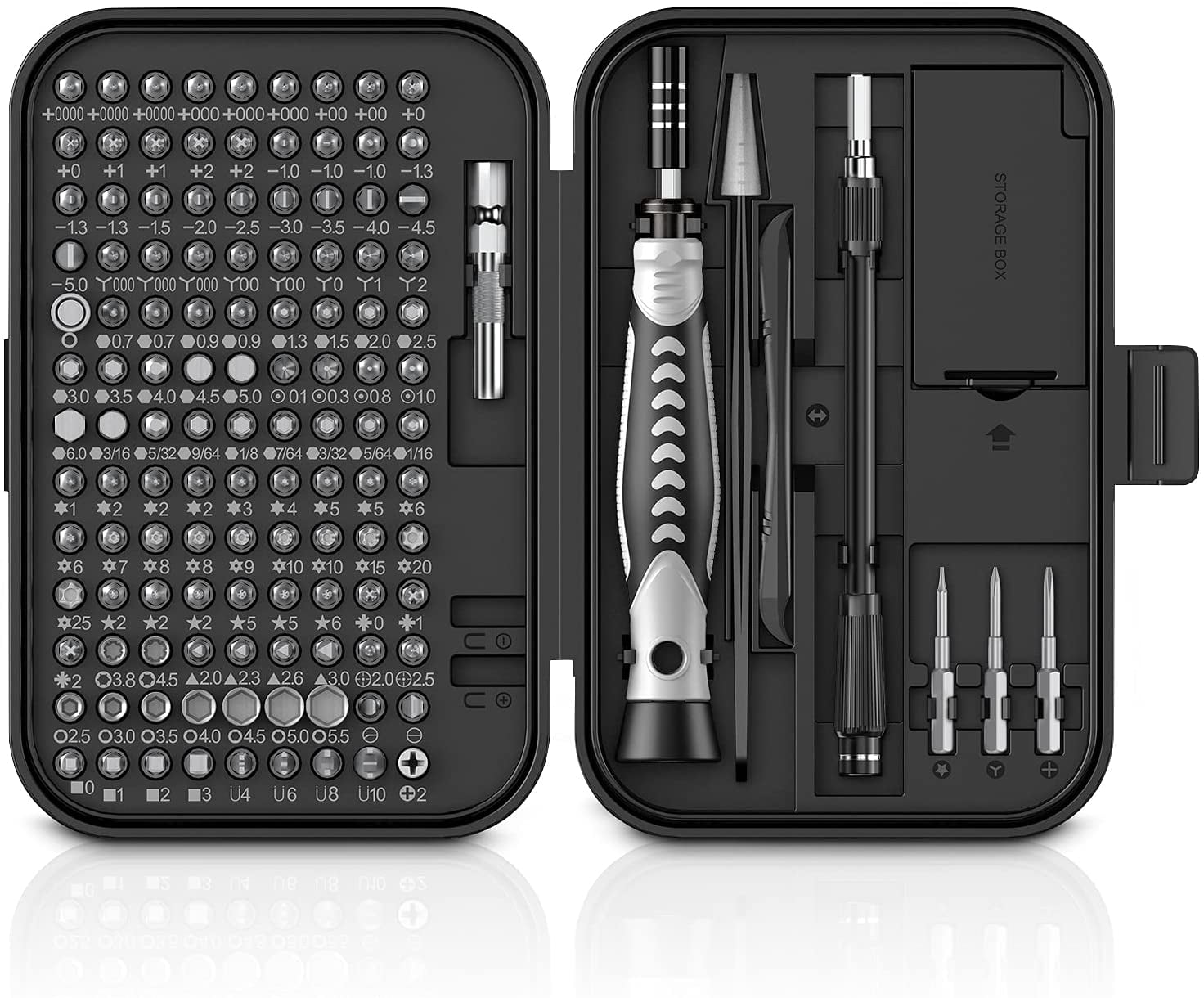 Mini Cordless Rechargeable 4.8v Screwdriver & 58 Piece Bit Tool Kit Set 