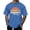 v#134Blue568, variant on Rggeeun Men'S T-Shirt Cartoon Elegant Sunset Print Short Sleeve Crew Neck Knit Breathable Relaxed Fit For Club Party Trendy Tee,Army Green,L