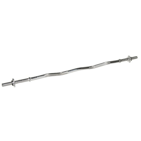 BalanceFrom Olympic Super Curl Barbell Curl Bar  48 Inch (350 lb. Weight Capacity)