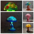 thumbnail image 2 of JX 2025 Creative Stained Plant Series Table Lamps Resin Colorful Bedroom Bedside Flower Mushroom Retro Table Night Lamp Atmosphere Light, 2 of 7
