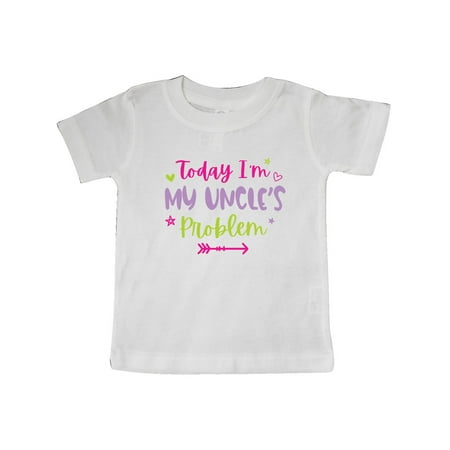 

Inktastic Child Funny Today Im My Uncles Problem Gift Baby Girl T-Shirt