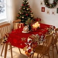 thumbnail image 4 of Tchckioa Red Snowflake Tablecloth, 60x102 Inch Waterproof Table Cover for Kitchen Christmas Holiday Decor, 4 of 7
