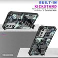 thumbnail image 5 of Camouflage Magnetic Kickstand Case for Motorola Moto E32, Military Grade Heavy Duty Shockproof Protection Army Camo Phone Cover Case for Motorola Moto E32S/E32 MC Dark Blue, 5 of 7