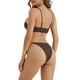 thumbnail image 3 of INSPIRAR CHIC Conjuntos de Bikini de Anillo Cuadrado para Mujeres de 2 Piezas con Tirantes Ajustables y Parte Inferior en Triángulo Trajes de Baño Talla X-Large Marrón, 3 of 5