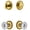 Lifetime Brass, variant on Grandeur 826672 Soleil Solid Brass Single Cylinder Keyed Entry Knobset And Deadbolt Combo