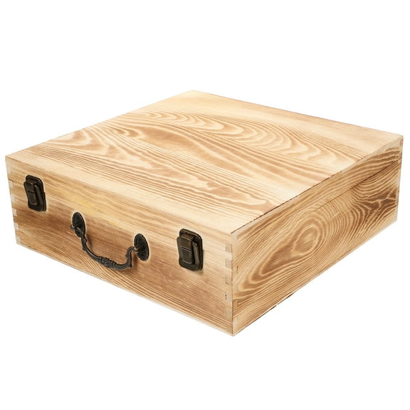 unbranded  Decorative Boxes with Lids Retro Wooden Gift 30x30x10cm