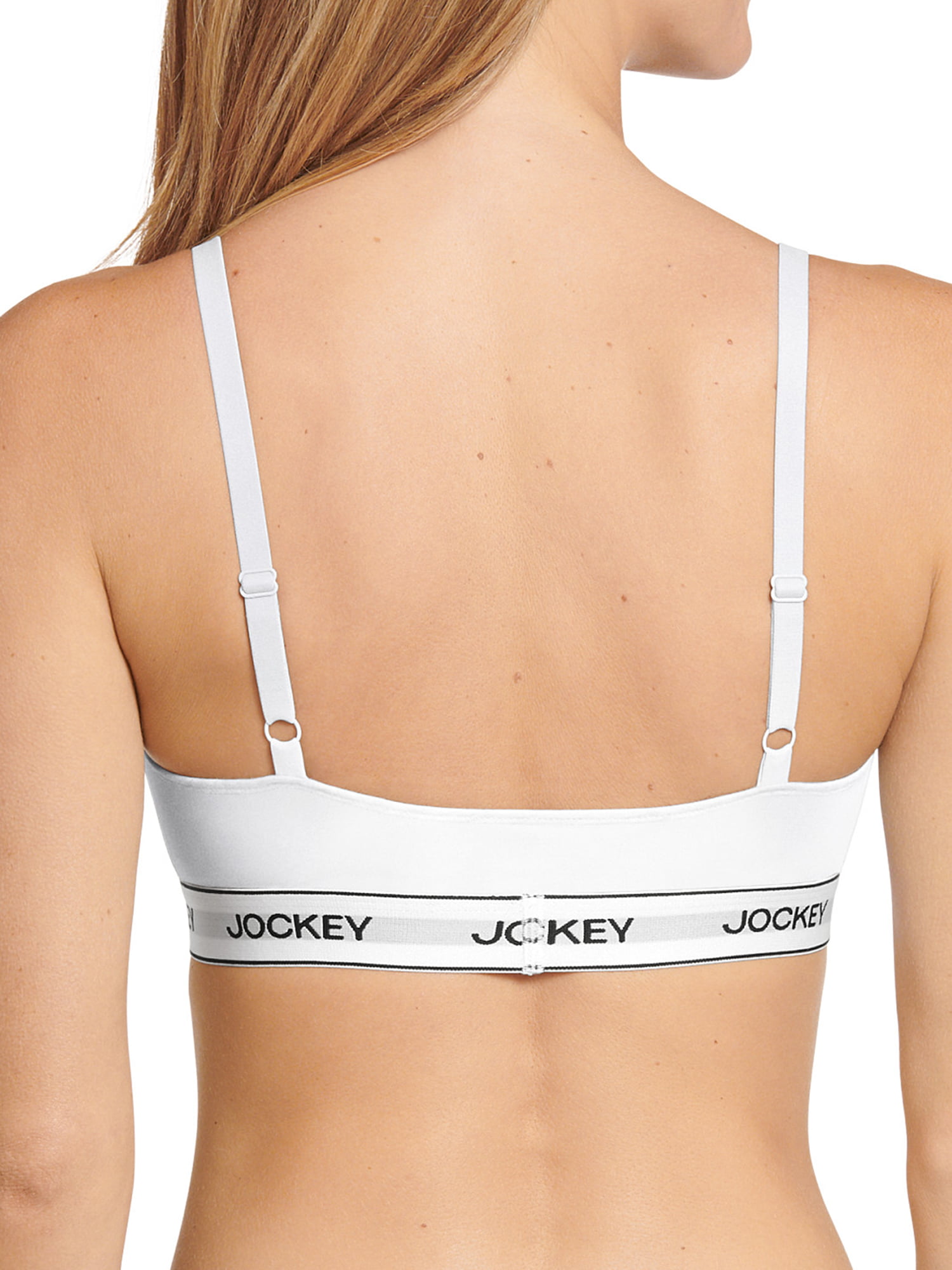 Jockey White colour wire-free non padded slim fit bra-1615WHT