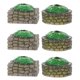 thumbnail image 1 of Miniature House Accessories Parterre Statue Flower Bed Decoration Indoor Decor Resin 6Pcs, 1 of 5