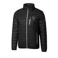 thumbnail image 2 of Men's Cutter & Buck Black Atlanta Falcons Throwback Logo Rainier PrimaLoft Eco Insulated Full-Zip Puffer Jacket, 2 of 3