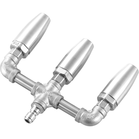 3 in 1 Turbo Nozzle for Pressure Washer, 360° Rotating Spray Tip, 1/4 Inch Quick Connect, Stainless Steel Triple Nozzle, High Pressure Cleaning Attachment