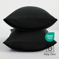 thumbnail image 7 of Ultra Soft Body Pillowcase, Black, 20x54 Inch, Brushed Microfiber with Envelope Closure, 1 Pack, 7 of 7