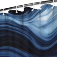 thumbnail image 3 of Blue White Gold Marble Pattern Shower Curtain 36"x72" ,Bathroom Decorative Shower Curtains Set with 12 Hooks,Modern Waterproof Washable Shower Curtain, 3 of 6