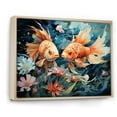 thumbnail image 2 of Designart "Fishing curious Waters I" Animals Floater Framed Wall Art Print, 2 of 7