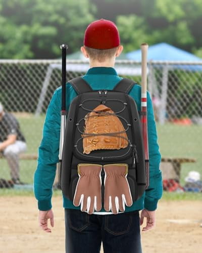 Voylla Baseball Bag, Softball Bag for Baseballgear & T-Ball Bat, Baseball Backpack with Shoes Compartment for Men/Women
