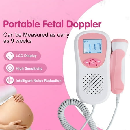 Heartbeat Monitor Portable-FetalDopler-Easy to Use for Home