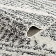thumbnail image 6 of Hauteloom Atlas Moroccan Farmhouse Living Room Bedroom Shaggy Area Rug - Bohemian Shag Rug - Plush High Pile - Southwestern Boho Soft Carpet - Black, Cream, Grey, Beige - 4'3" x 5'7", 6 of 14