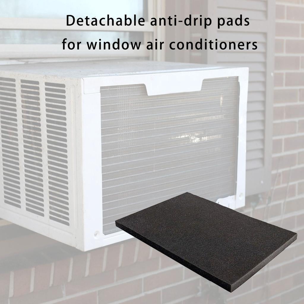 Rvaymup 2 Pack Magnetic Air Conditioner Drip Pad Stops Noise Movement For Window AC Unit