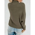 thumbnail image 6 of Sherrylily Fall Women Turtleneck Sweaters Batwing Pullover Winter Loose Knit Jumper, 6 of 6