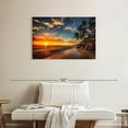 thumbnail image 2 of Elephant Stock Punta Cana Beach Sunrise Wall Art - Horizontal Canvas Wall Art - Living Room Wall Decor - Beach Canvas - Orange And Blue Decor - 36" x 24", 2 of 8