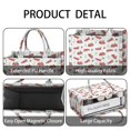thumbnail image 4 of Large Capacity Tote Bag,Red Christmas Truck Pattern Handbag Fashion Luxury Tote Bag,15.7"x13"x 5.1" Inches,Laptop Compatible, 4 of 6