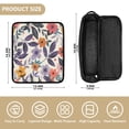 thumbnail image 4 of Curling Iron Storage Bag Hair Tools Travel Bag Heat Resistant and Portable Multicolor Cartoon Flowers, 4 of 8