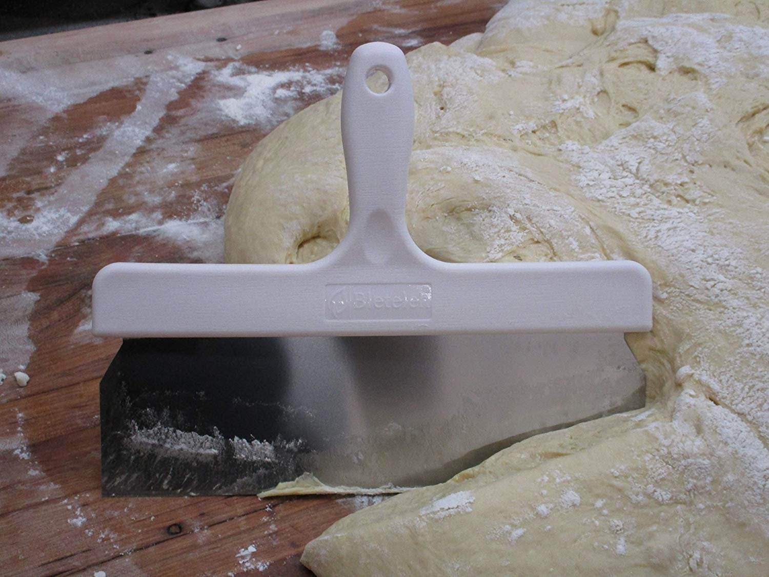 PEI Extra Large commercial dough cutter/bench scraper 5.5 x 12-inch  stainless steel blade - Perfect for Pastry, Herbs, Chocolate, Pizza Dough,  Soap