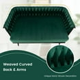 thumbnail image 6 of Yardi Yard Modern Loveseat Sofa Upholstered Dutch Velvet Sofa Couch-Green, Loveseat Sofa Couch, Mid Century Modern Couches for Small Spaces, Living Room, 6 of 7