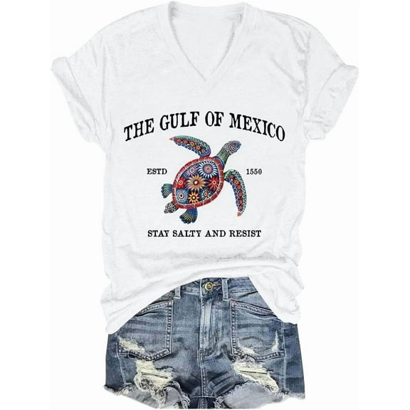 Gulf of Mexico Stay Salty and Resist Shirt, Gulf of Mexico Shirts