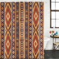 thumbnail image 3 of Southwest Boho Waterproof Fabric Shower Curtain,Retro Farmhouse Abstract Geometric Striped Waterproof Fabric Shower Curtain for Bathroom Curtains Bathtubs Shower Curtains with 12 Hooks Stall 54x78in, 3 of 8