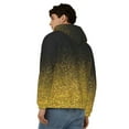 thumbnail image 4 of Kdxio Gold Glitter Gradient Print Men Hoodies Casual Hoodies for Men with Zip Pockets Full Zip Long Sleeve Sweatshirt Sports Hooded Jacket-Medium, 4 of 5