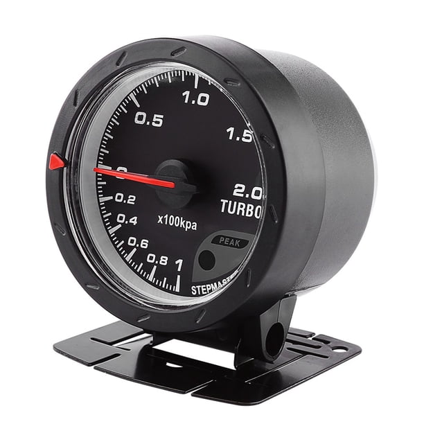 Medidor de presión de turbo, medidor de presión de turbo universal con LED de 60 mm, medidor de presión de turbo, funcionalidad versátil