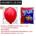 thumbnail image 2 of Globos de fiesta con diseño de duendes coloridos, látex rojo, 30 cm, 100 unidades, 2 of 6