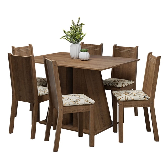 Juego de Comedor Mesa y 6 Sillas Madesa Sharon ML