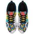 thumbnail image 2 of Autism Shoes Women Men Running Sneakers Autism Awareness Puzzle Print Tennis Walking Shoes Black Size 8.5, 2 of 5