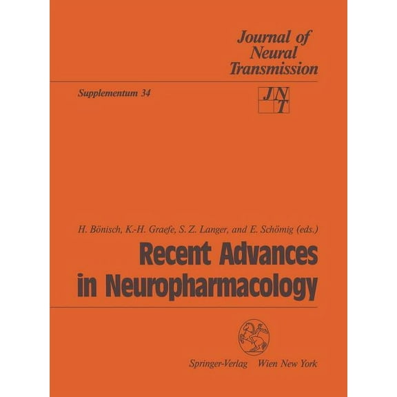 Journal of Neural Transmission. Suppleme Recent Advances in Neuropharmacology, Book 34, (Paperback)