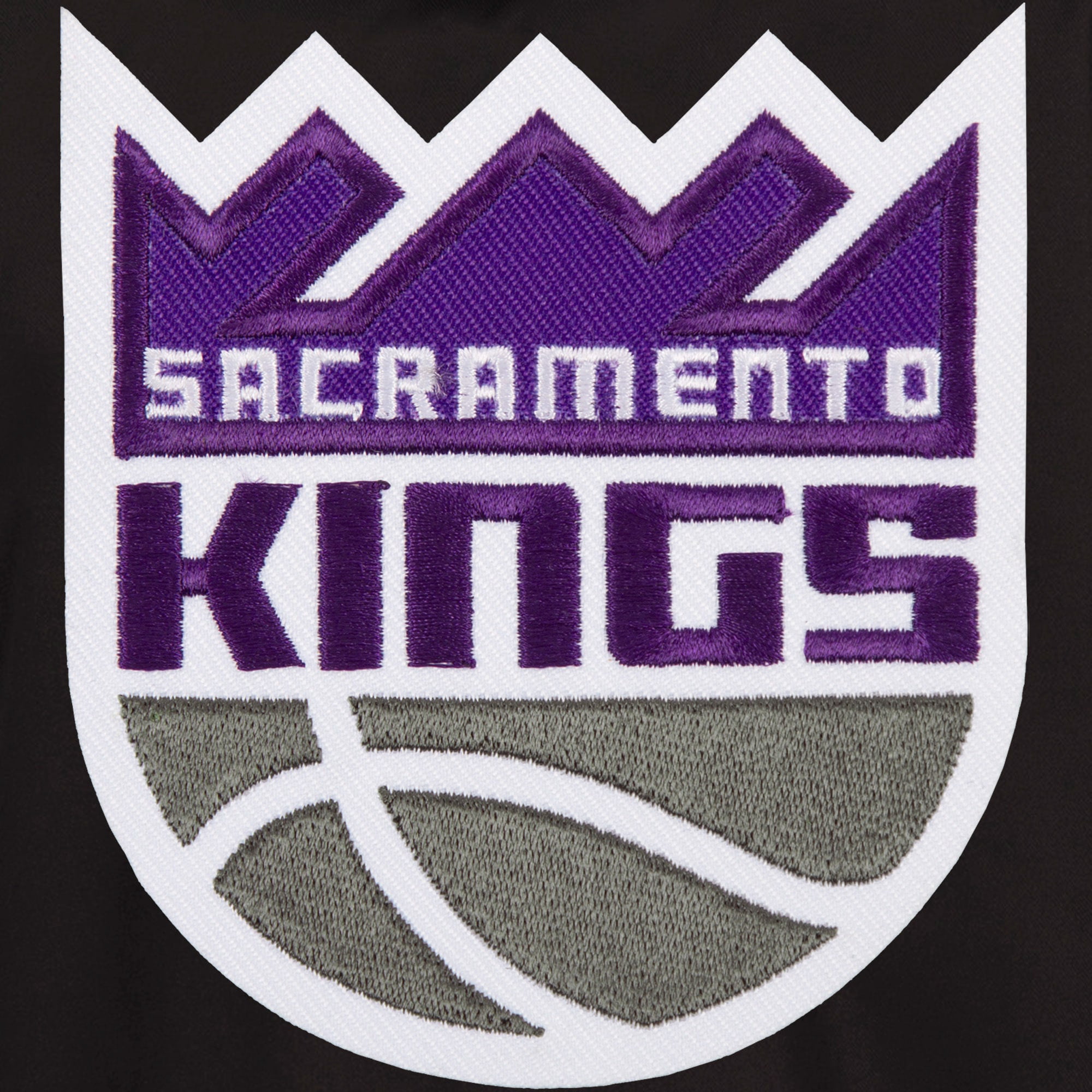 Sacramento Kings JH Design Reversible Poly-Twill Hooded Jacket with Fleece  Sleeves - Black/Gray 